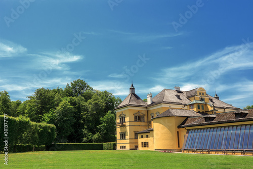Hellbrunn palace and summer garden in Salzburg, Austria photo
