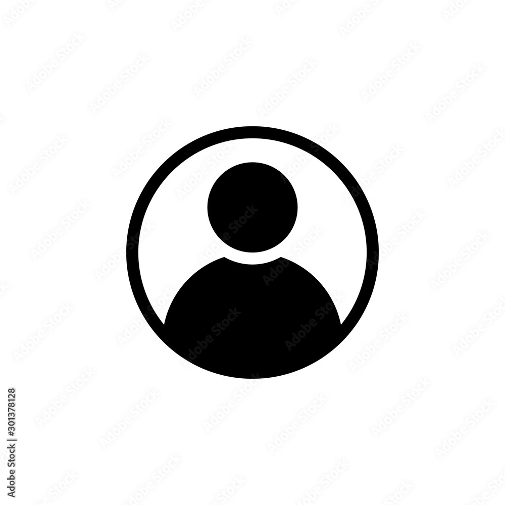 avatar icon, profile icon, Member Login Vector isolated Stock Vector