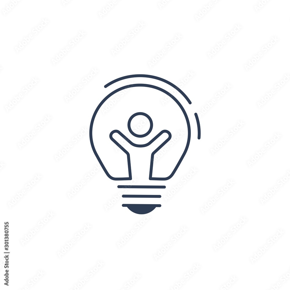 The best decision. Vector linear icon on a white background. The best decision. Vector linear icon on a white background.
