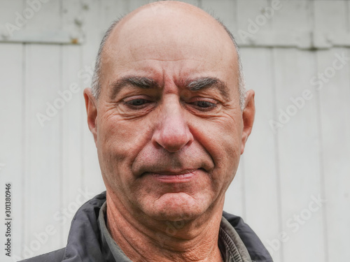 Portrait of a pensive worried mature businessman