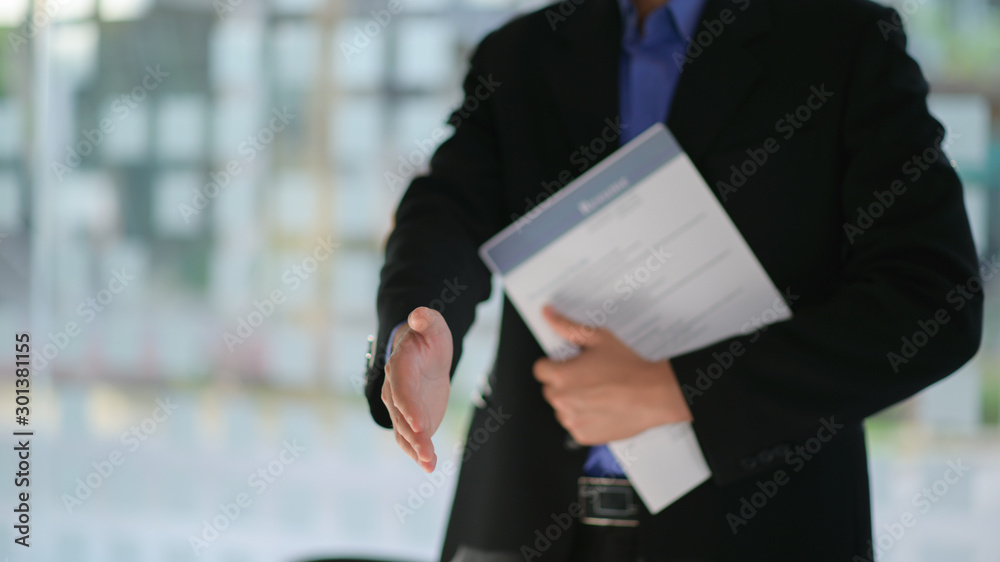 Business partners join hands to join the project. Business partners join hands to join the project.