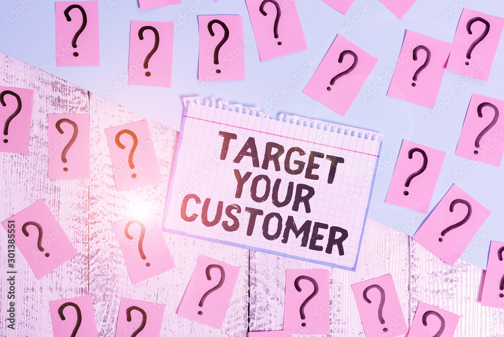 Writing note showing Target Your Customer. Business concept for Tailor Marketing Pitch Defining Potential Consumers Scribbled and crumbling papers with thick cardboard above wooden table Writing note showing Target Your Customer. Business concept for Tailor Marketing Pitch Defining Potential Consumers Scribbled and crumbling papers with thick cardboard above wooden table