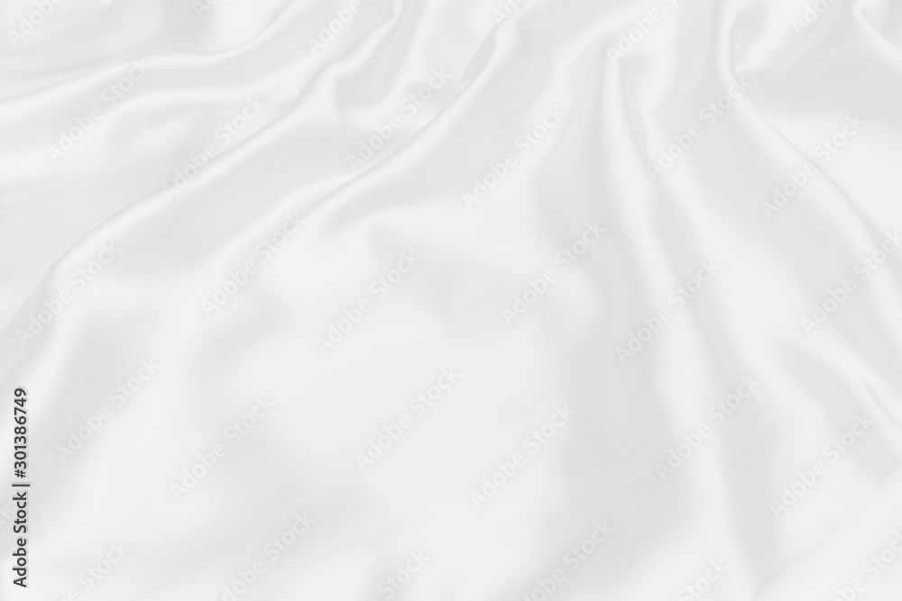 white satin fabric texture soft blur background