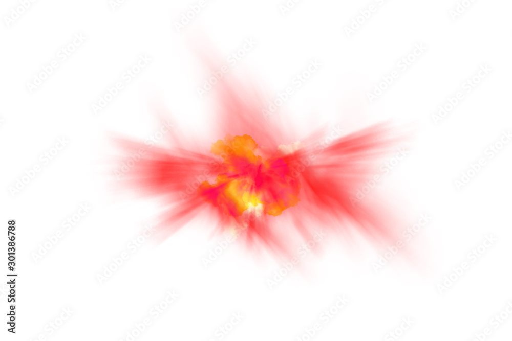 red beam light blast blurred Image,abstract background,brush effect