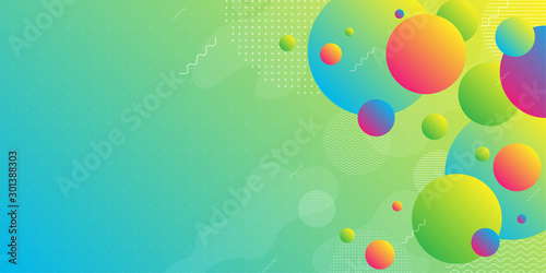 Colorful abstract background using minimal geometry as an element.