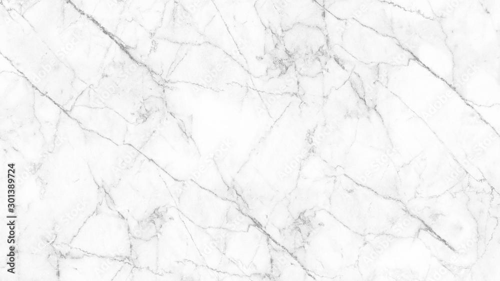 White marble texture with natural pattern for background or design art work. Natural backdrop.