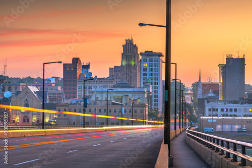 Youngstown  Ohio  USA downtown skyline