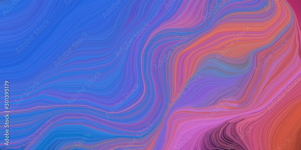 Obraz premium abstract colorful waves motion. can be used as wallpaper, background graphic or texture. graphic illustration with royal blue, mulberry and moderate violet colors