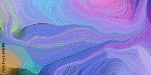 abstract fractal swirl motion waves. can be used as wallpaper, background graphic or texture. graphic illustration with medium purple, teal blue and peru colors