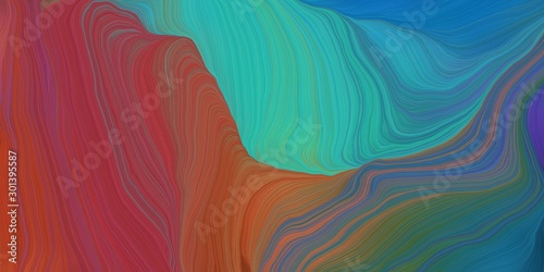 abstract design swirl waves. can be used as wallpaper, background graphic or texture. graphic illustration with dark moderate pink, sienna and light sea green colors