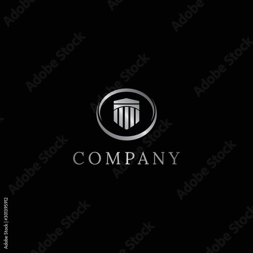 Castle Logo. Pillar Logo. Royal Logo. Luxury Logo