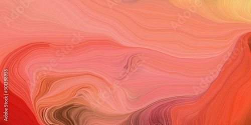 abstract design swirl waves. can be used as wallpaper, background graphic or texture. graphic illustration with salmon, firebrick and coffee colors