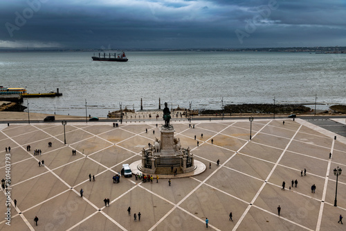 Square of Commerce in center of Lisbon, Portugal. photo