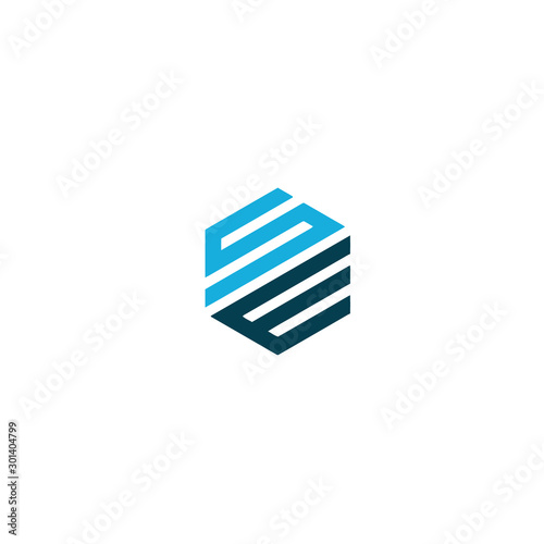 creative SE logo design world Collection