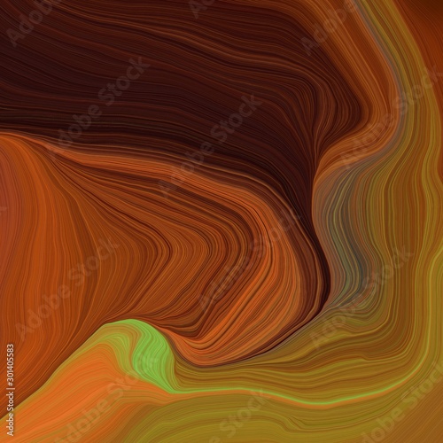 quadratic graphic illustration with chocolate, very dark red and coffee colors. abstract fractal swirl motion waves. can be used as wallpaper, background graphic or texture