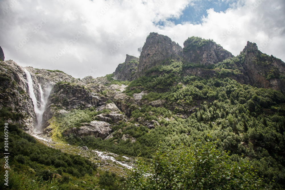 Beautiful nature in mountain Svaneti