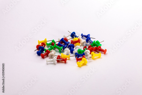 colorful pile of pins