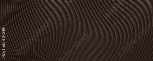 Elegant wavy brown line background