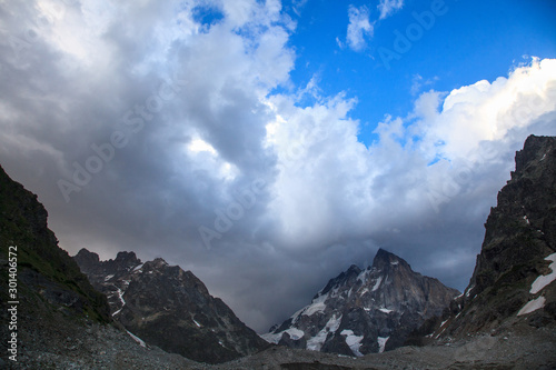 Beautiful nature in mountain Svaneti