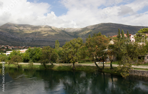 Beautiful river in Trebinje. Bosnia-Herzegovina.