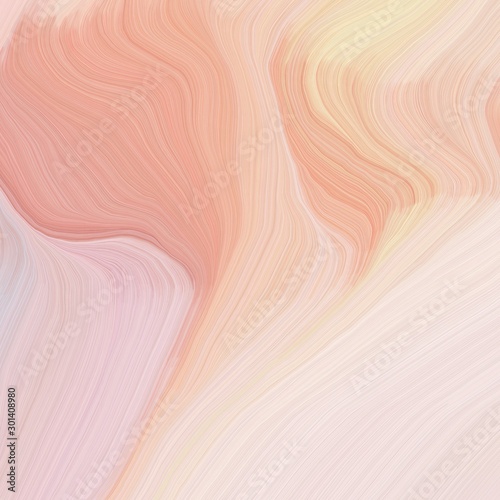 quadratic graphic illustration with baby pink, burly wood and dark salmon colors. abstract colorful swirl motion. can be used as wallpaper, background graphic or texture