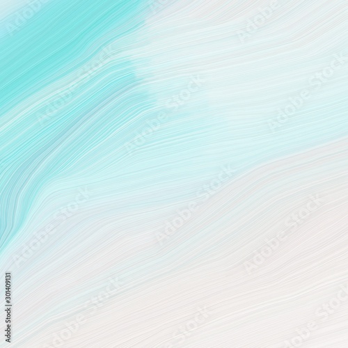 square graphic illustration with lavender, sky blue and pale turquoise colors. abstract design swirl waves. can be used as wallpaper, background graphic or texture
