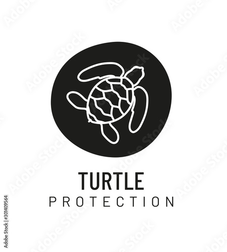 tortue marine, logo 