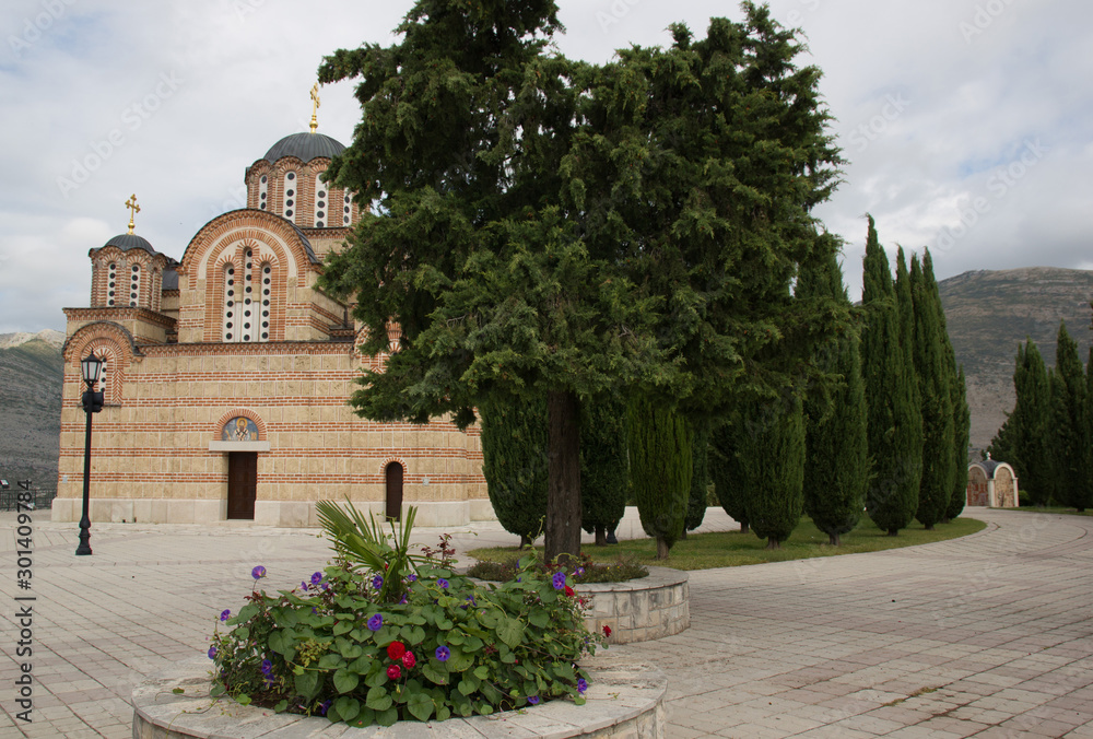 Bosnia-Herzegovina. Summer trip to Trebinje. Hercegovachka Gracanitsa Monastery. 