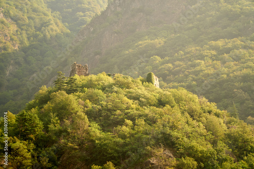 Castle of Vogogna seen from the valley photo
