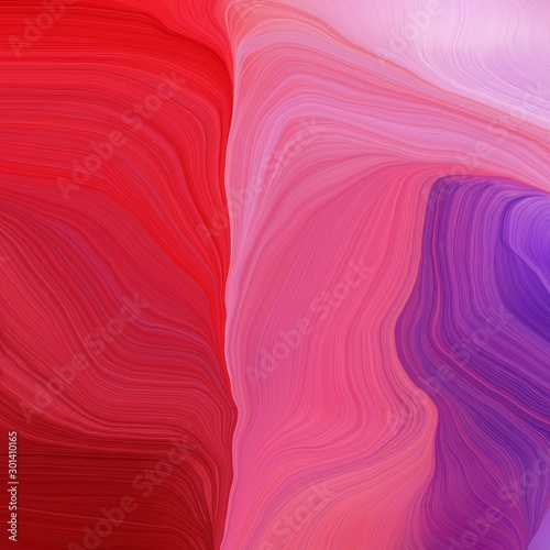 square graphic illustration with mulberry , firebrick and plum colors. abstract design swirl waves. can be used as wallpaper, background graphic or texture