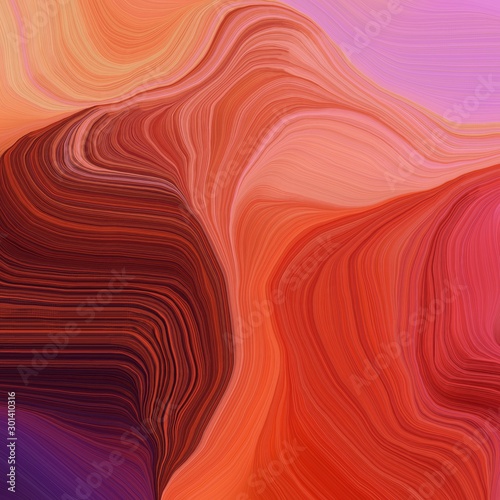 square graphic illustration with moderate red, coffee and very dark pink colors. abstract colorful waves motion. can be used as wallpaper, background graphic or texture