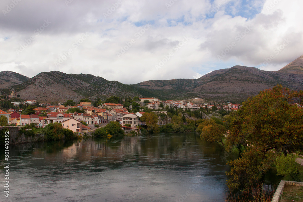 Beautiful river in Trebinje. Bosnia-Herzegovina.