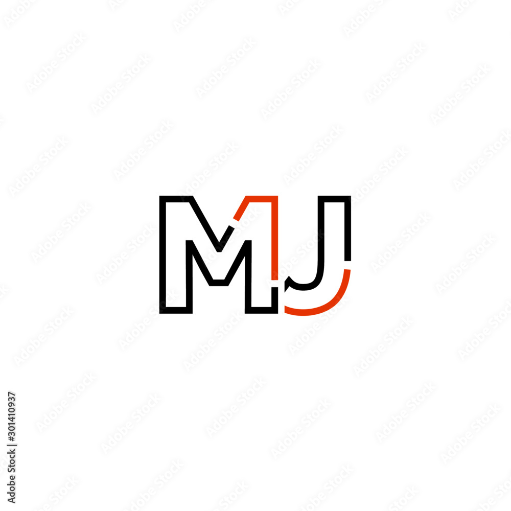Letter MJ logo icon design template elements Letter MJ logo icon design template elements