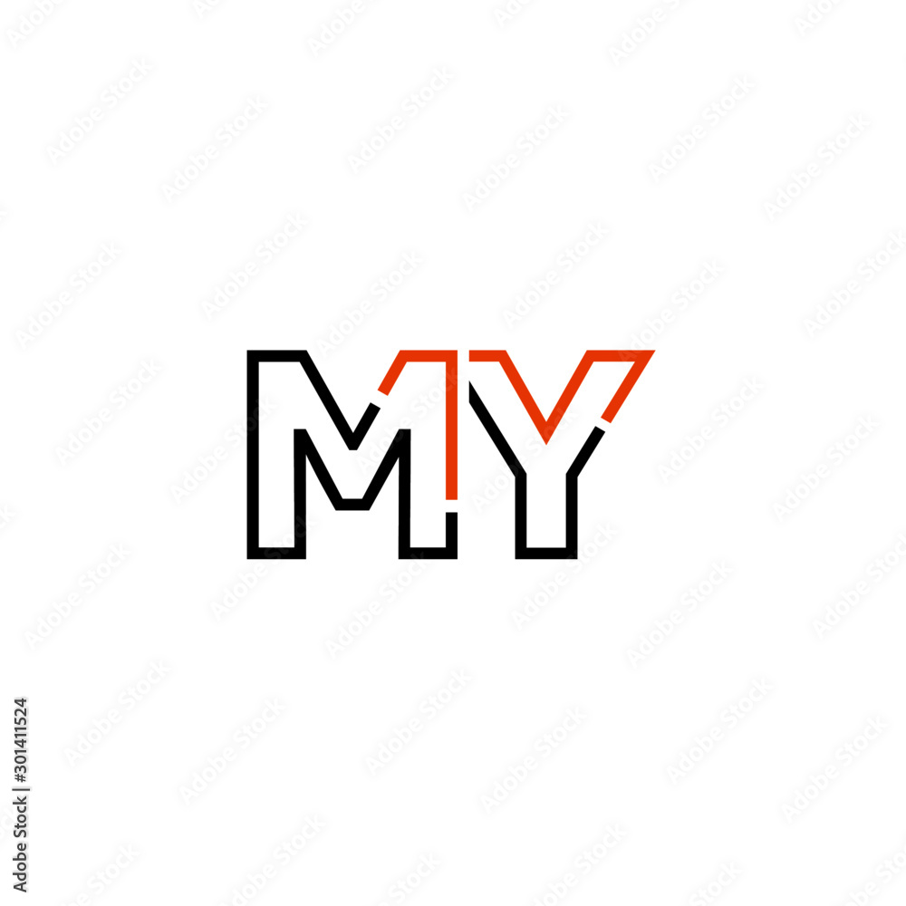 Letter MY logo icon design template elements Letter MY logo icon design template elements