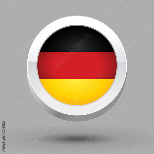 Free Download Germany flag in 3D circle frame - GFXLoad