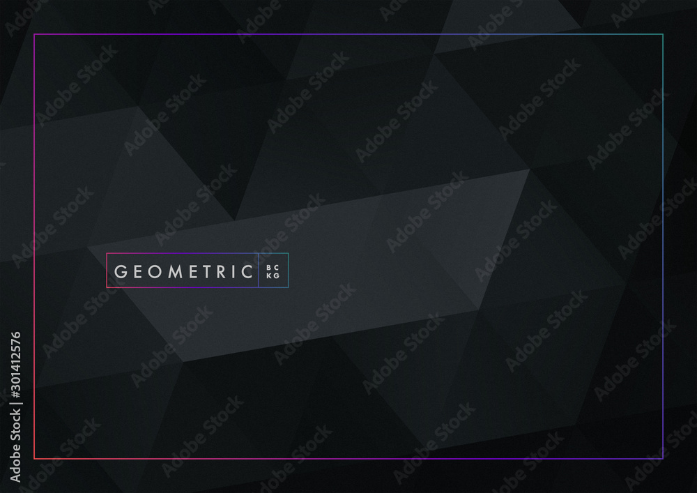 Black Geometric Background
