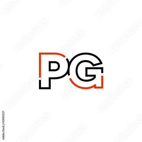 Letter PG logo icon design template elements