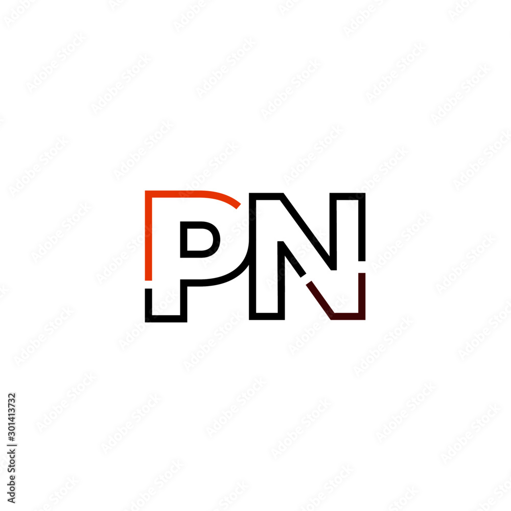 Letter PN logo icon design template elements Letter PN logo icon design template elements