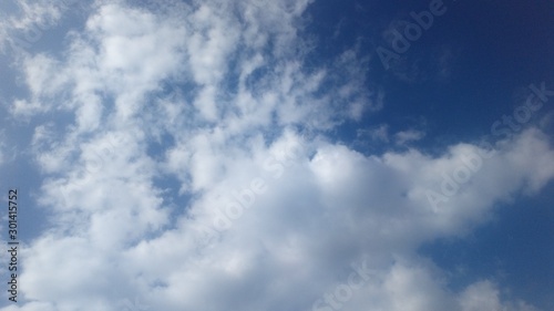 blue sky with clouds