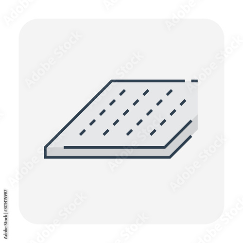 Ceiling material vector icon design on white background.