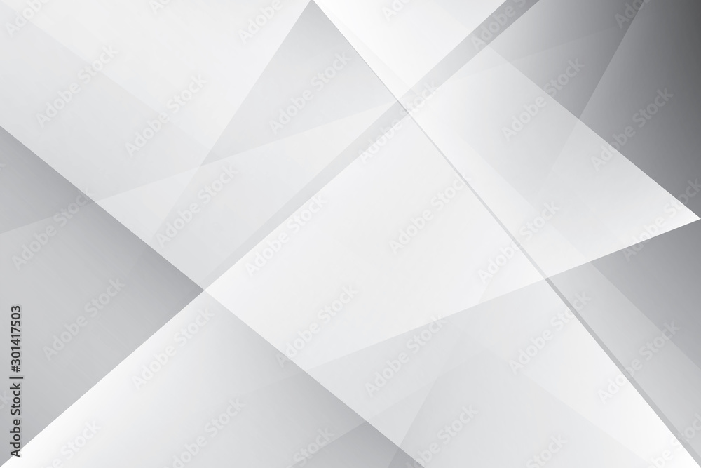 Fototapeta premium Abstract geometric white and gray color background. Vector, illustration.