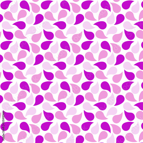 Pink and purple petal pattern on a white background