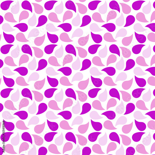 Pink and purple petal pattern on a white background