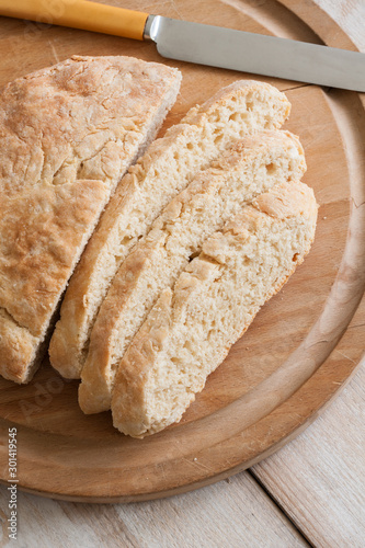 Fadge a traditional no yeast quick bread often called emergency bread or Stottie Fadge photo