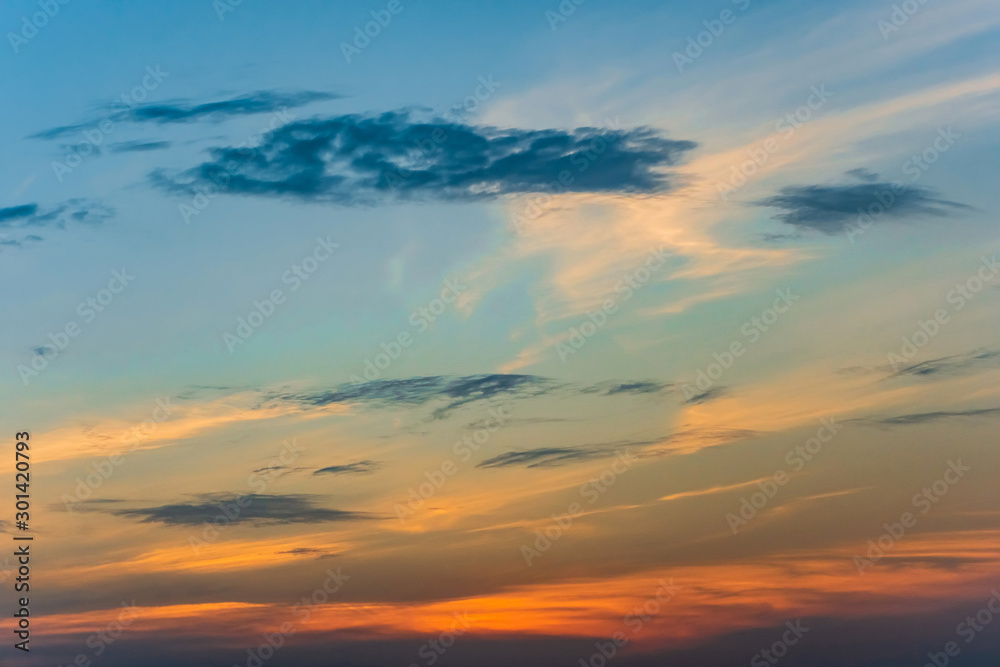 clouds with dramatic light background