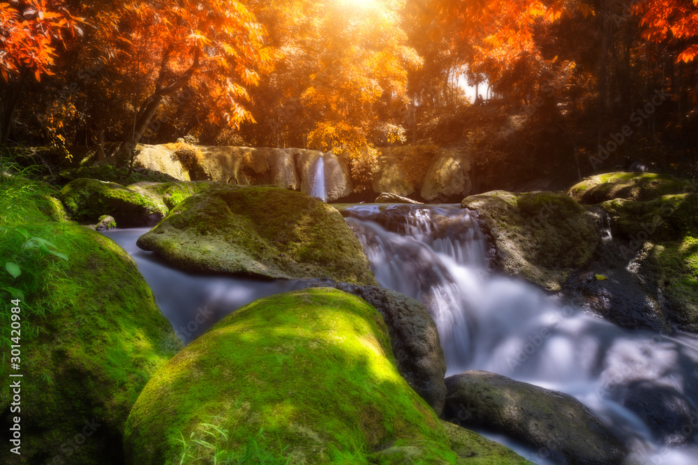 Beautiful waterfall of rainforest. Beautiful waterfall of rainforest.