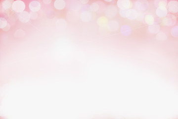 Beautiful pink bokeh background perfect for Valentines Day or Wedding Invitations. Free space for text. 