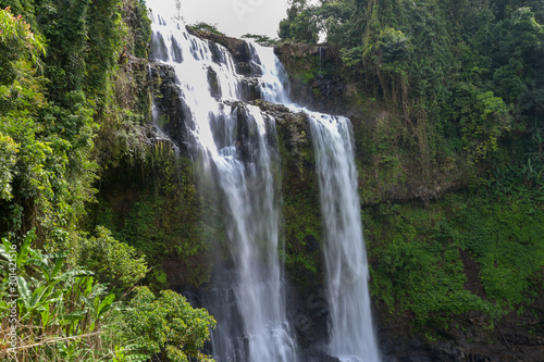 Tad yuang fall , A big waterfall in Jam Pha Sak,Bolaven, Laos.