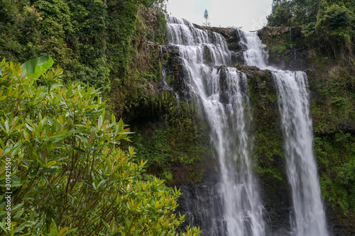 Tad yuang fall   A big waterfall in Jam Pha Sak Bolaven  Laos.