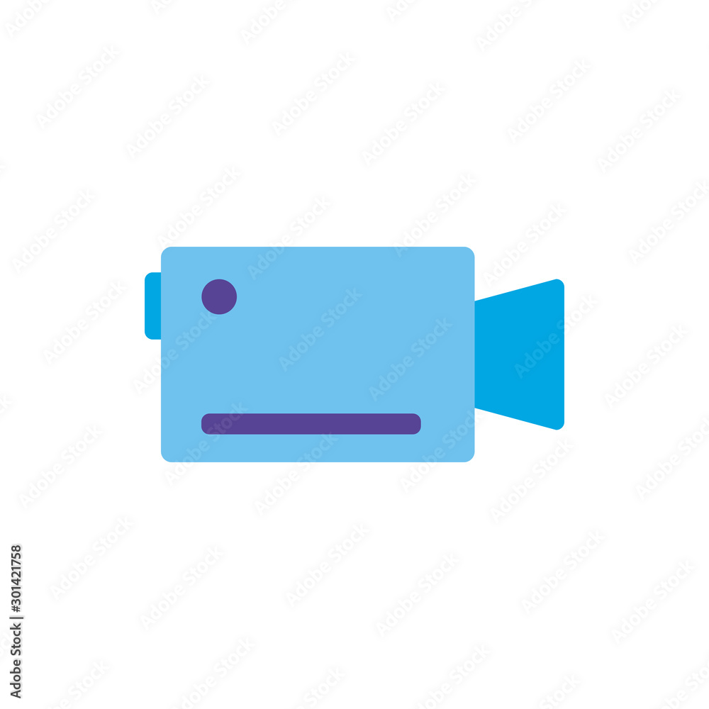 Isolated videocamera icon vector design Isolated videocamera icon vector design